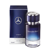 Mercedes-Benz Ultimate bottle front view, luxury daily wear appeal.