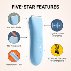 Meridian The Trimmer Original handles all hair types from chest to legs