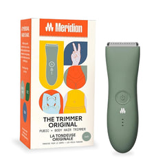 MERIDIAN The Trimmer Original ceramic blade close-up for skin-friendly trimming