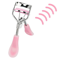 MERVK eyelash curler built-in comb for precise, clump-free curls.