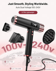 MESCOMB diffuser attachment image demonstrating added volume and natural curl definition.