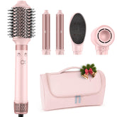 MESCOMB dual voltage hot air styler wrap enables worldwide travel-ready styling on the go.
