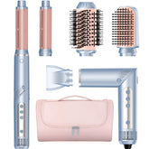 MESCOMB hot air multi-styler packaging shows travel-ready design for on-the-go styling.