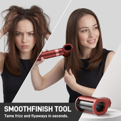 MESCOMB oval volumizing brush closeup showing added lift and fullness.