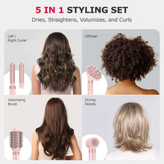 MESCOMB smart temperature control maintains gentle heat to protect hair during styling.
