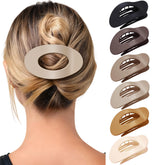 Mesovor 6-pack flat hair clip in multicolor with sturdy non-slip grip for daily styling.