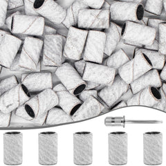 METEOROCK 240 grit sanding band close-up for precise natural nail shaping.