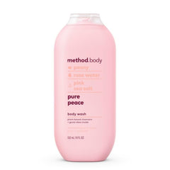 Method Pure Peace bottle for a calming evening ritual.
