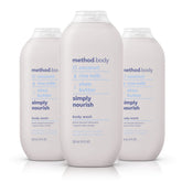 Method Simply Nourish pack front shows triple-pack for convenient self-care routine