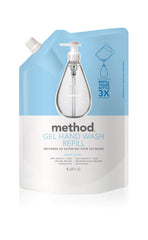 Method Gel Hand Soap Refill Sweet Water pack-front displays value for households.