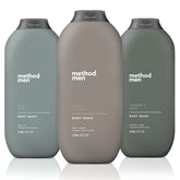 Method Men Sea Surf bottle dispense highlights quick-lathering daily shower.