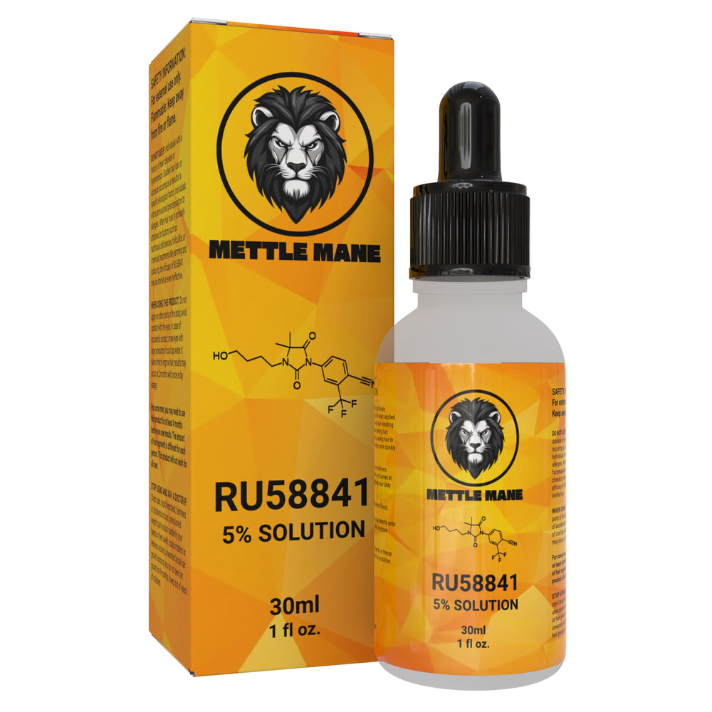 Mettle Mane RU58841 30ml bottle on white background highlighting compact daily-use packaging.