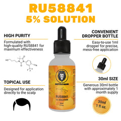 Mettle Mane RU58841 bottle pour shows controlled application for scalp care.