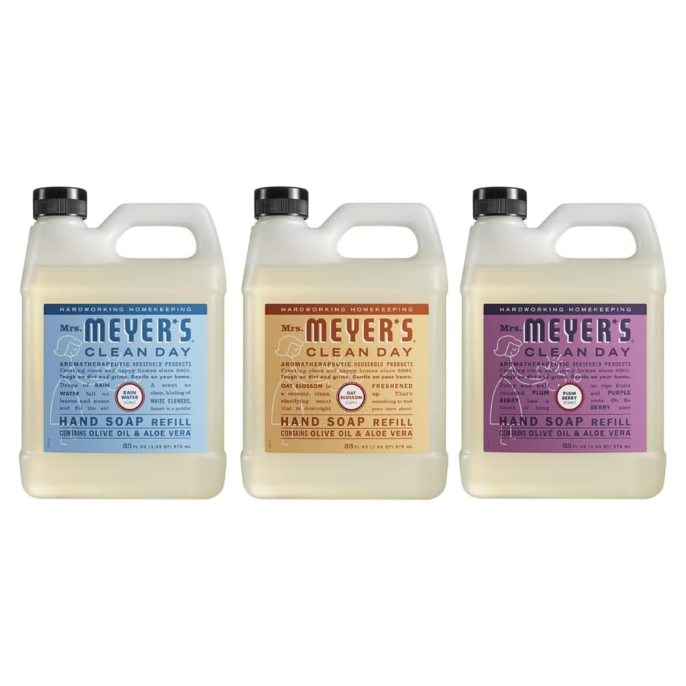 Meyers Mrs Clean Day Rain Water refill bottle for refreshing hand cleansing