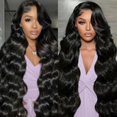 MGWXCAH 30-inch body-wave lace-front wig front view with natural-looking hairline.