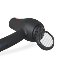 MHD mini travel hair dryer removable lint filter for easy maintenance.
