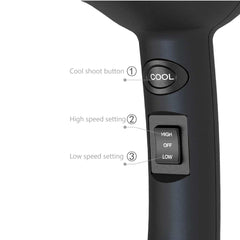 MHD travel mini hair dryer compact design ideal for RV trips.