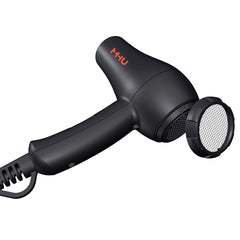 MHD travel mini hair dryer two-speed settings for customizable styling.