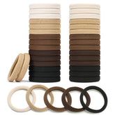 Mia Klein Hair Ties in black, perfect for securing thick hair without damage.