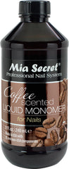 Mia Secret Coffee Scented Liquid Monomer bottle ready for acrylic nail applications