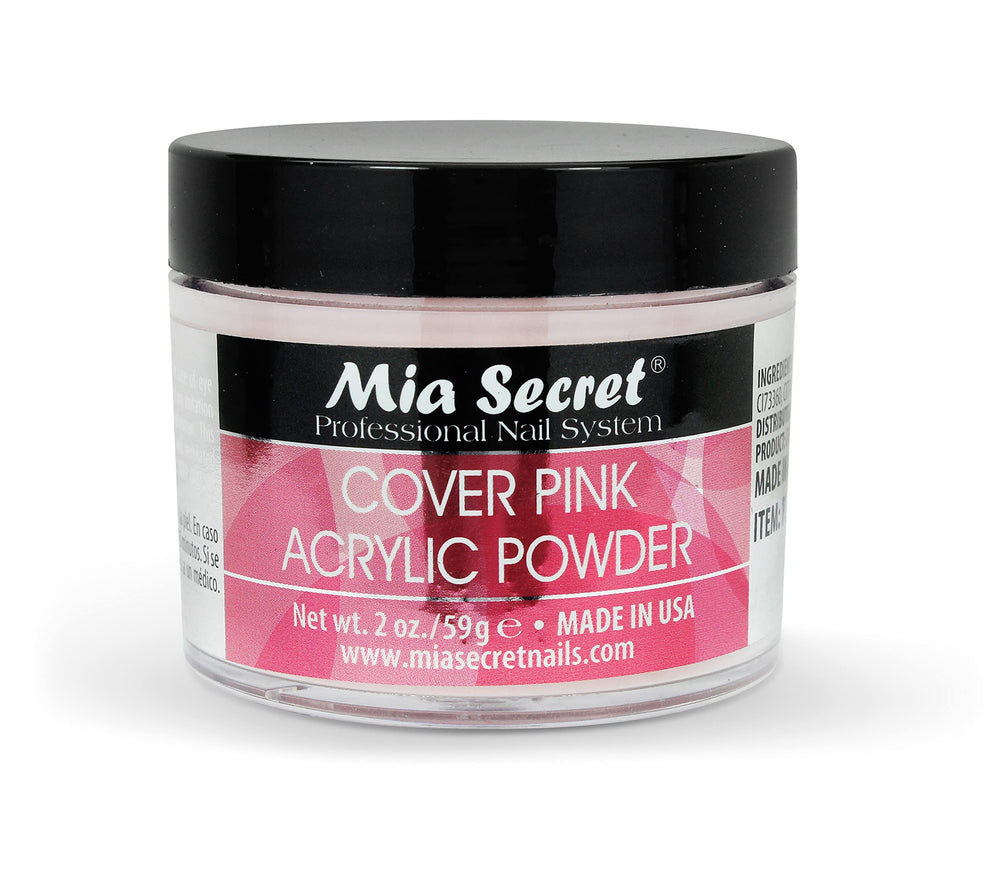 Mia Secret Cover Pink acrylic powder packaging demonstrates easy-to-use design for beginners