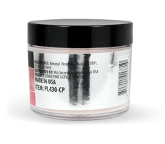 Mia Secret Cover Pink acrylic powder swirl shows self-leveling action for smoother sculpting