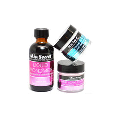 Mia Secret liquid monomer pours smoothly for precise nail art.