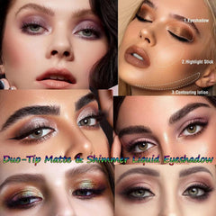 MiaSarah dark bronze liquid-eyeshadow delivers rich color with long wear.