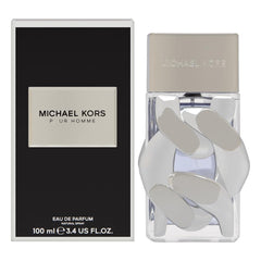 Michael Kors Pour Homme bottle front, classic woody scent ideal for evenings.