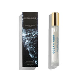 Michael Malul Ocean Noir bottle on display, ideal as a portable travel companion.