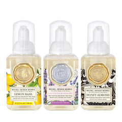 Michel Design Works mini foaming soap Lavender Rosemary with calming aroma for daily stress relief