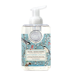 Michel Design Works Winterberry Balsam foaming hand soap pump square delivers gentle cleansing for soft skin
