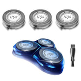 Midnt HQ8 head close-up with dual-precision blades for a smooth, comfortable shave.