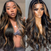 miear 13x6 Ombre Lace Front Wig front cap offers natural hairline for seamless daily wear.