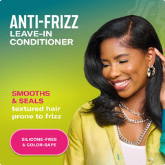 Mielle Avocado & Tamanu Leave-In Spray detangling action on textured hair for smoother results.