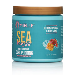 Mielle Organics Sea Moss Curl Pudding packaging closeup with high-quality formula.