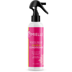 Mielle Organics White Peony Leave-In bottle front for lightweight moisture and color-safe styling.