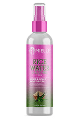Mielle Rice Water & Aloe blend braid bottle 2-pack delivers lightweight moisture for braids.