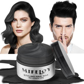 Mifeloy black temporary hair color wax packaging for quick party looks.