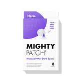 Mighty Patch Micropoint dark spots patch covers a spot for post-blemish improvement.