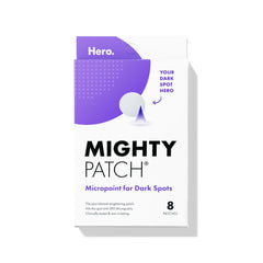 Mighty Patch Micropoint dark spots patch covers a spot for post-blemish improvement.