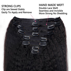 Mihugass clip-in extensions demonstrate color-match for natural look.