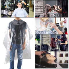 MIHUNTER disposable cape packaging open highlighting convenient single-use protection.