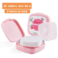MIILYE wipes in travel case highlight compact design for on-the-go removal.