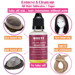 MIILYE tape remover applicator, clean adhesive removal from lace and tapes