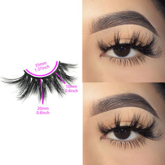 Mikiwi cruelty-free lashes D384-3 packaging photo for ethical beauty choice