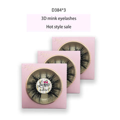 Mikiwi handmade mink lashes D384-3 detail shot emphasizes precision crafting