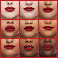 Milani Amore Satin Matte Lip Crème long-wear shot highlighting weightless feel
