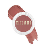Milani Blush Makeup Nude Kiss cream blush close-up shows dewy color