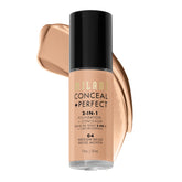 Milani Conceal + Perfect bottle with pump for easy 2-in-1 coverage